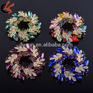 DIAMANTE RHINESTONE FLOWER BRIDAL WEDDING BROOCH PIN JEWELLERY