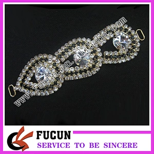 BIKINI CRYSTAL RHINESTONE CONNECTOR FOR SWIMWEAR STUNNING LOOK