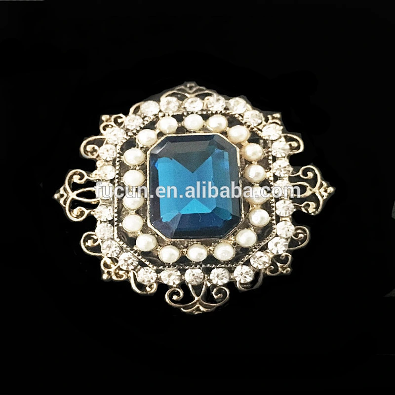 classical imitation jewelry crystal brooch for party decoration