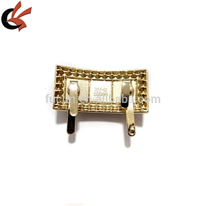 gold plating acrylic and rhinestone Wedding Bridal Shoe clips