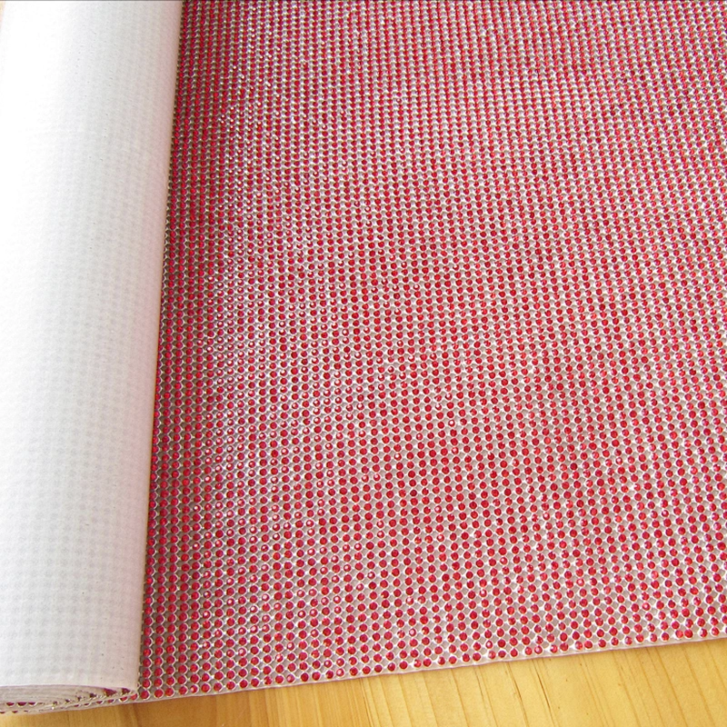Factory Wholesale Cheap Price Crystal Glass Hot Fix Rhinestone Mesh For Decoration