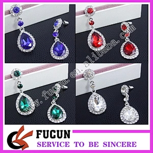 2017 fashion jewellery crystal zircon ladies earrings
