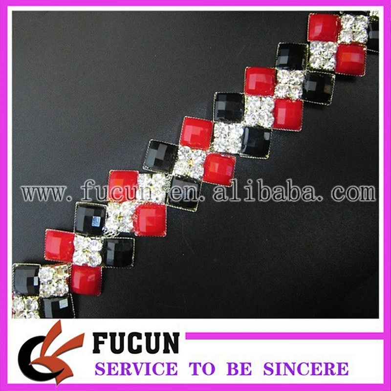 fashion rhinestone cup chain