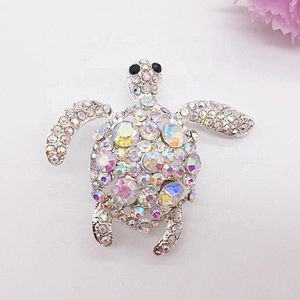 crystal rhinestone sea turtle brooch for decoration