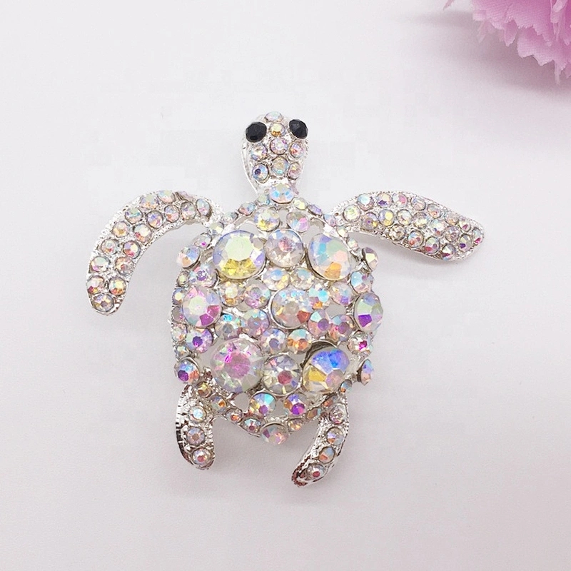 crystal rhinestone sea turtle brooch for decoration