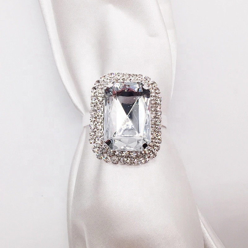 Wedding Use Durable modern decorative cheap transparent clear napkin ring