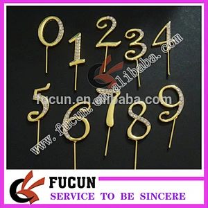 Elegant number cake toppper 