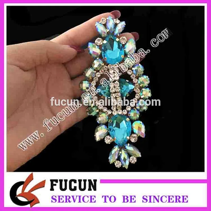 Colorful resin acrylic stone Wedding large Brooch Wholesale for fashion dress