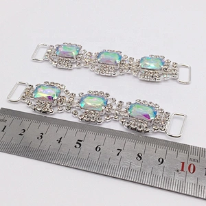 Fashion Swimwear Metal Accessories rhinestone bikini connector for shoulder girdle swimwear