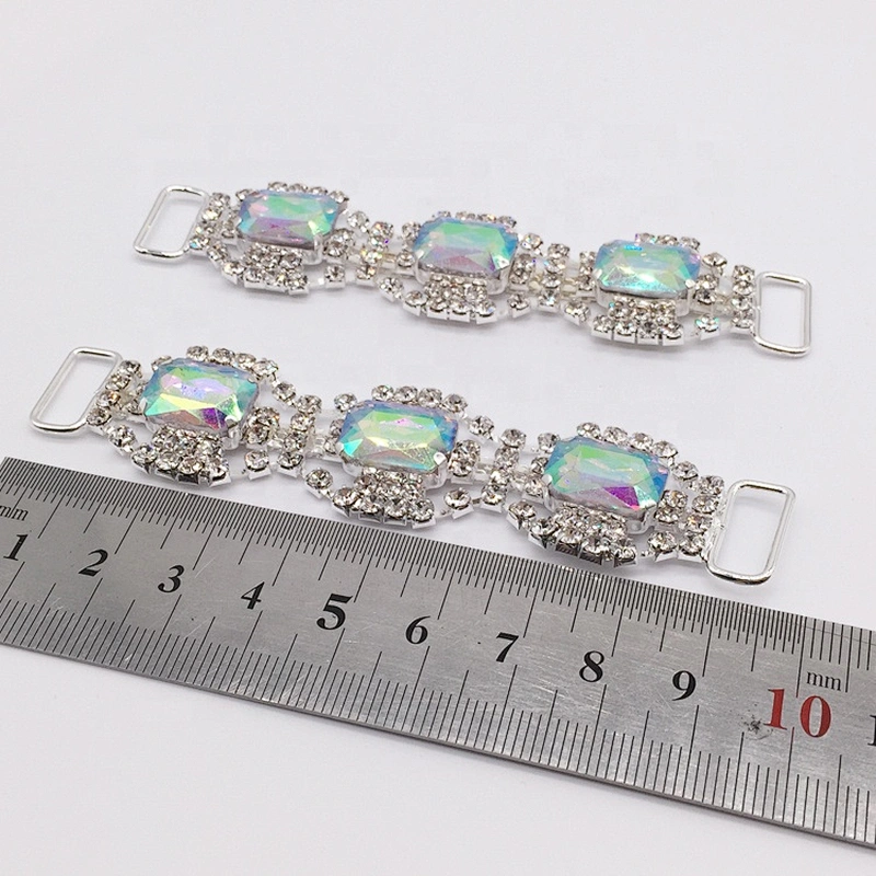 Fashion Swimwear Metal Accessories rhinestone bikini connector for shoulder girdle swimwear
