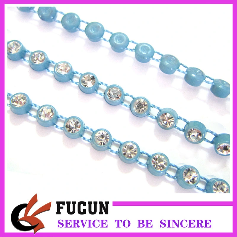 AB crystal color rhinestone plastic trimming embellishments for dress