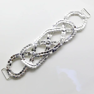 15*145mm new design crystal bikini buckle connector for bikini decoration