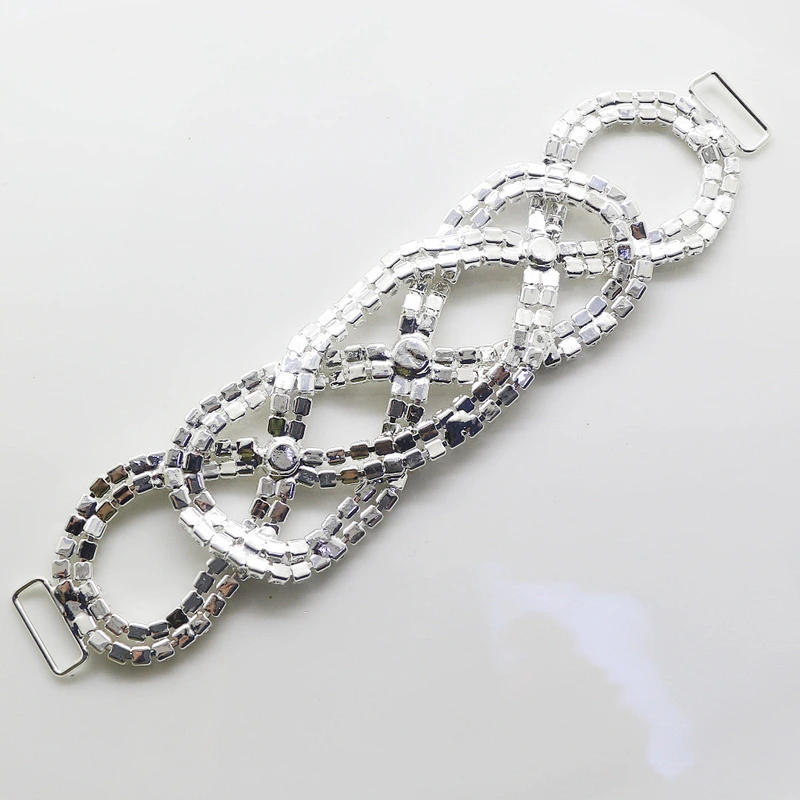 15*145mm new design crystal bikini buckle connector for bikini decoration
