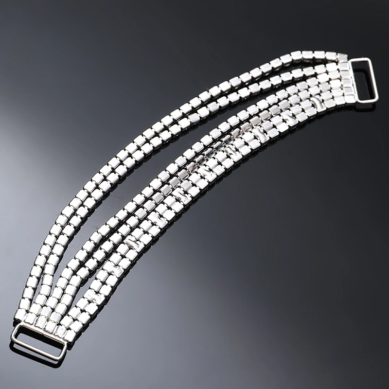 dazzling zinc alloy fashion design bikini connector crystal for swimwear clothing
