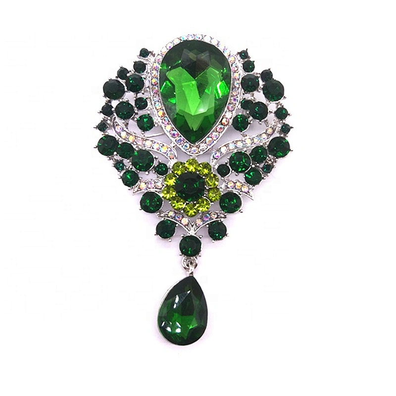 2019 Large Custom Carnival Dress Rhinestone Crystal Brooch Pin