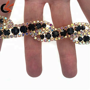 wholesale rhinestone glass crystal cup chain