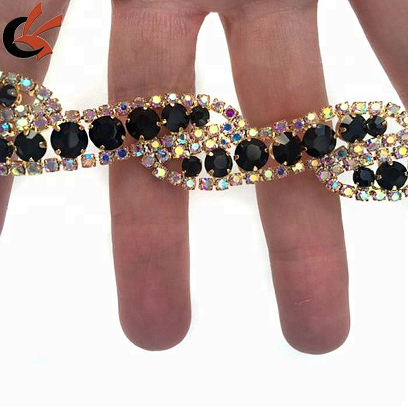 wholesale rhinestone glass crystal cup chain