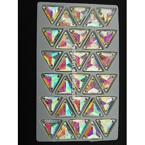 DIY Crystal supply AB triangle sew on glass crystal