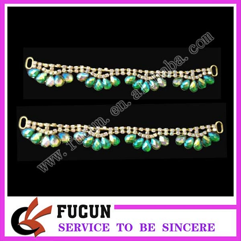 red AB gold plating clear rhinestone connector for Baby headbands Wedding Bridal Accessories