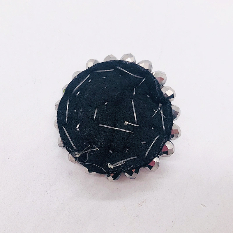 Customized Round shape decorative bead shoes flower accessories