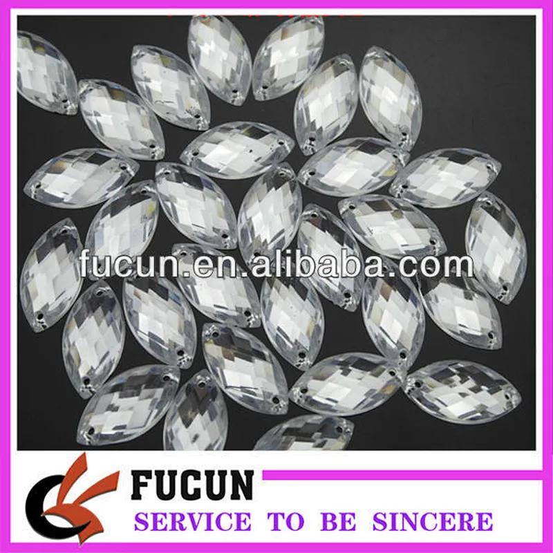 acrylic flat back stones