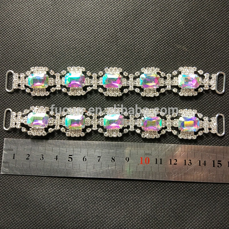 STUNNING ON STAGE BIKINI RED GLASS CRYSTAL RHINESTONE CONNECTOR