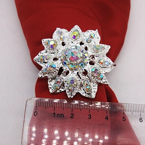 AB rhinestone flower napkin ring rhinestone napkin holder