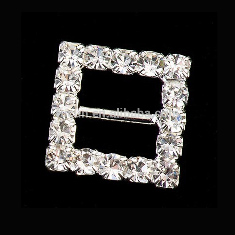 Diamante Invitations Card Various Size Rhinestone Buckle For Crystal Slider Ribbon