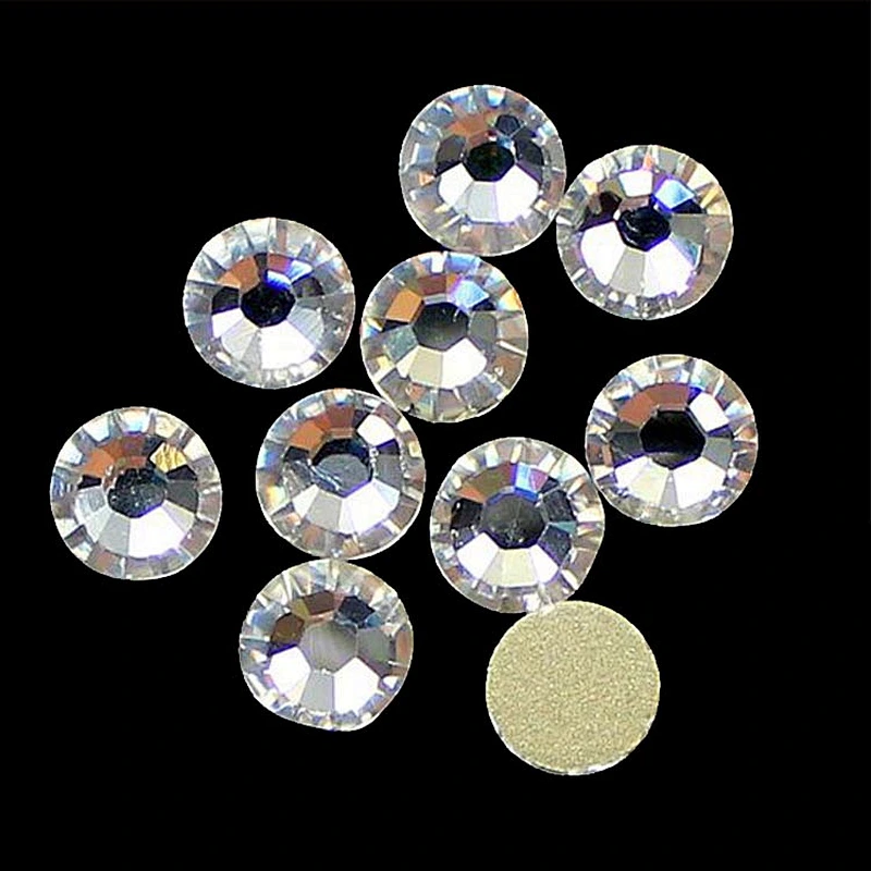 colorful Korean flat back hot fix rhinestone for garment