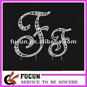 Chinese wholesale birthday cake topper letters F