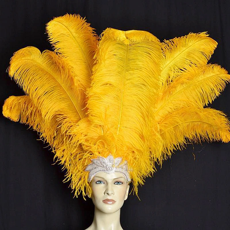 Best sale cheap white ostrich feathers plume wedding table decorative large white ostrich feather