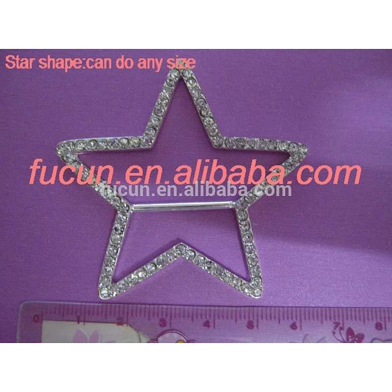 10mm oval shape rhinestone slider buckles