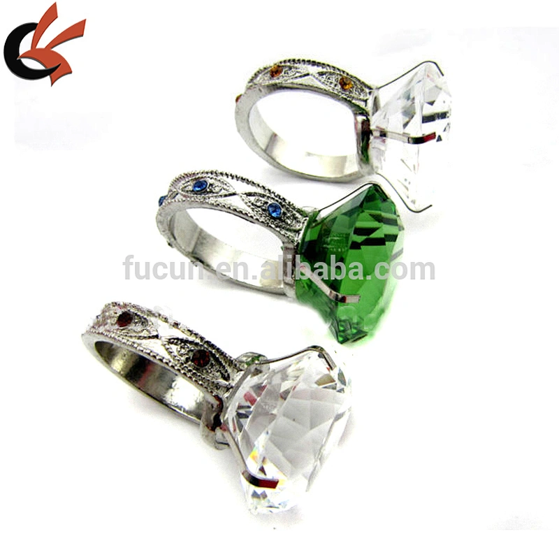 crystal diamond napkin ring for table decoration