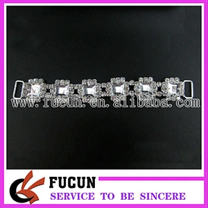 wholesale crystal rhinestone bikini/diamante connector for bikini swimwear