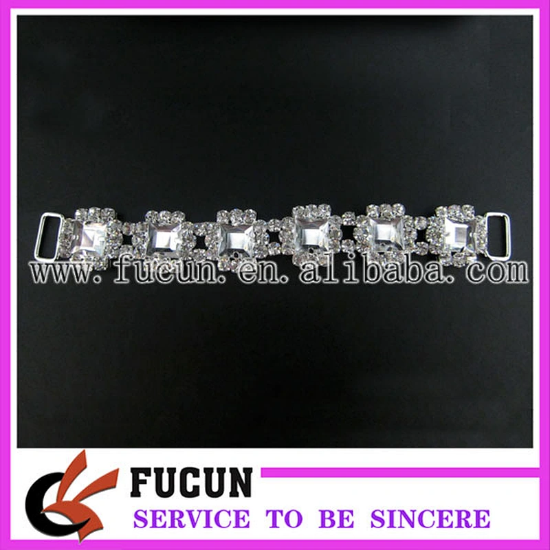 wholesale crystal rhinestone bikini/diamante connector for bikini swimwear