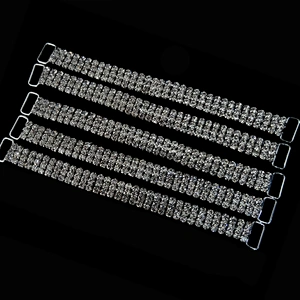 CLASSIC SS16 4 mm 3 ROWS CRYSTAL RHINESTONE CONNECTOR STUNNING ON STAGE