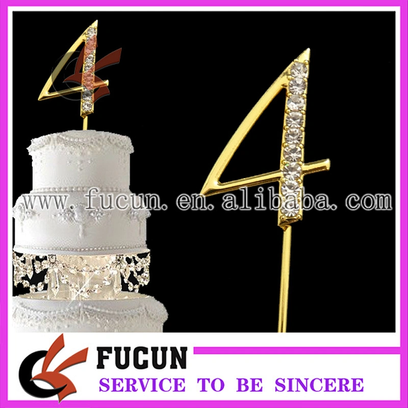 New style crystal rhinestone cake topper party decoration/cake decoration