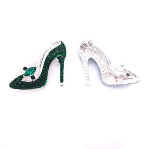 Hight Quality Color painting rhinestone high heel brooch