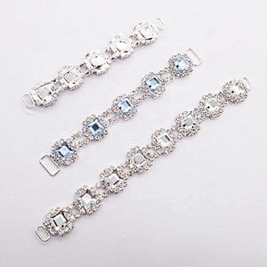 Various size and colours diamante women swimming suit rhinestone buckle bikini connector