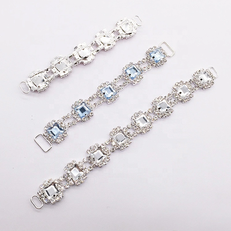 Various size and colours diamante women swimming suit rhinestone buckle bikini connector