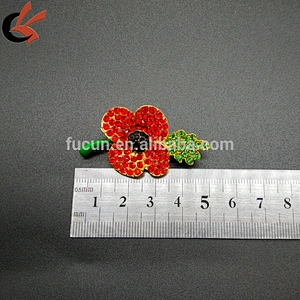 Stunning Rhinestone Custom Flower Brooch Lapel Badge Brooches & Pins