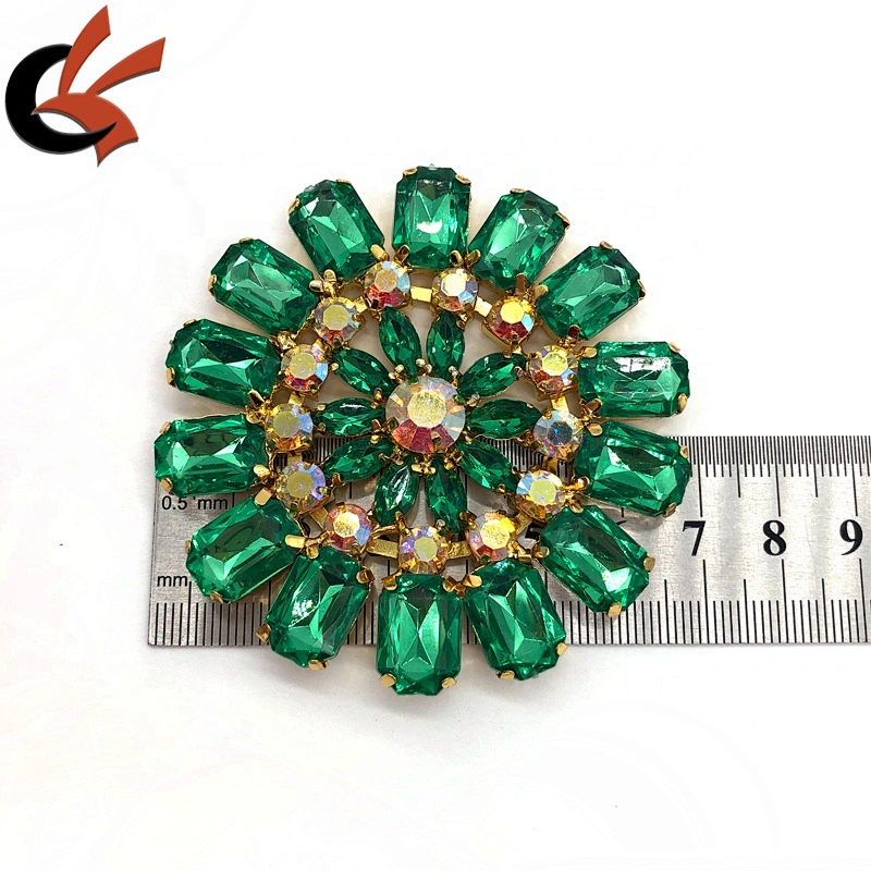 Carnival accessories green rhinestone appliques for dress