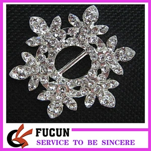 crystal snowflake buckles embellishment for wedding invitations