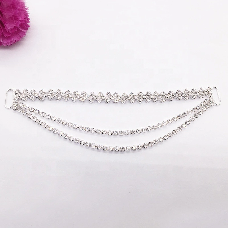 Factory Wholesale Swimwear Accessories Rhinestone Pendant Crystal Bikini Connector