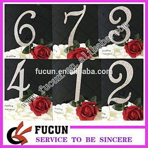 High quality Bling Cake Decoration Crystal Rhinestone Cake Topper