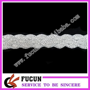 Bridal Applique wedding applique Gatsby Style Wedding belt