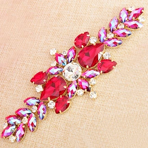 Rhinestone Sewing Accessories Flatback Bridal Rhinestone Appliques For Wedding Dresses Decorations