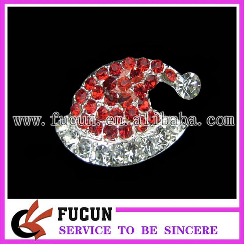 wholesale colorful rhinestone Santa Claus christmas ornaments/christmas decoration