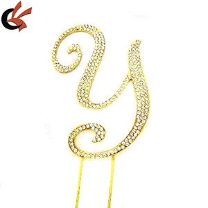 Large GOLD Monogram Letter Y Cake Topper in rhinestones snowflakes wedding cake topper birthday Bling cake topper