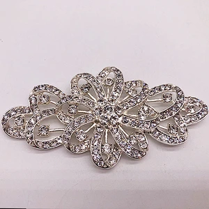 manufacturer wholesale flat back large crystal rhinestone brooch